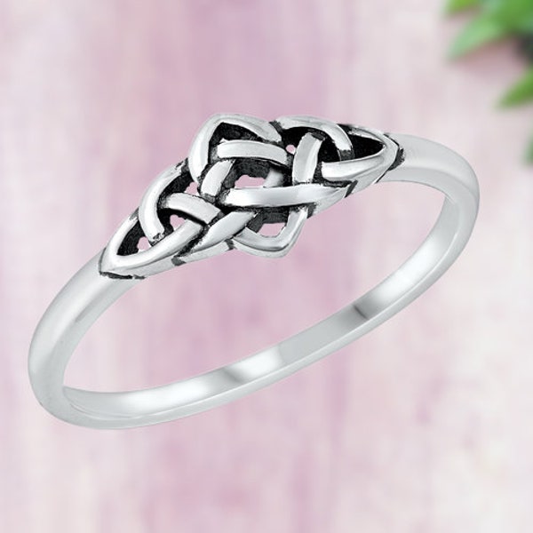 925 Sterling Silver Celtic Knot Ring Infinity Knot Love Knot Ring, Celtic Ring, Sterling Silver Ring, Celtic Jewelry, Fashion Ring