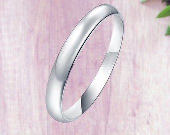 925 Sterling Silber 3mm Ehering Versprechen Versprechen Schlichter Ring Daumen Zehe Midi Einfache Minimalist Ring Größen 2-16