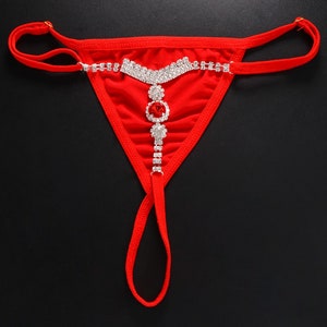 Red Thong Swimsuit Bikini Panties for Women Jewelry Shapewear - Etsy