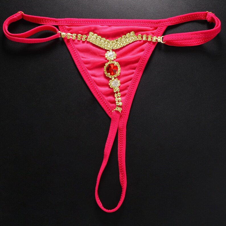 Red Thong Swimsuit Bikini Panties for Women Jewelry Shapewear Etsy