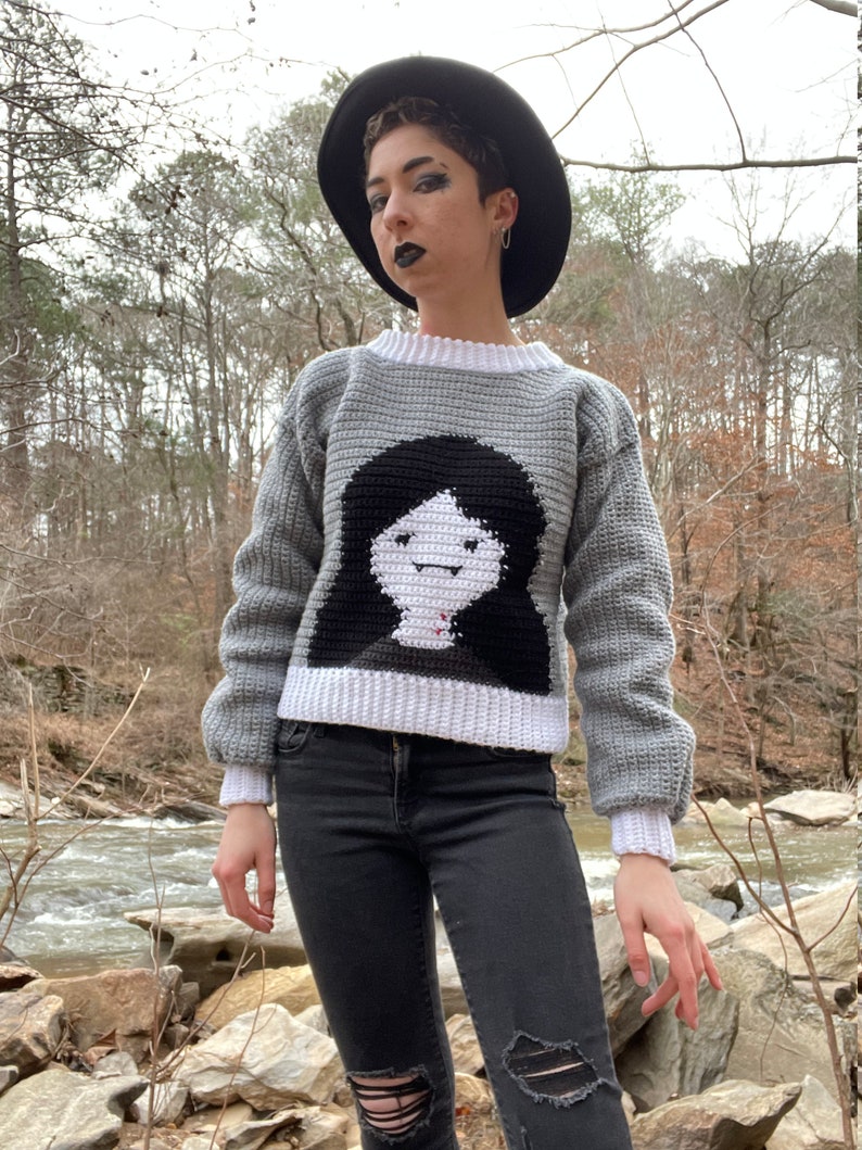 Marceline the Vampire Queen Sweater Crochet Pattern Etsy