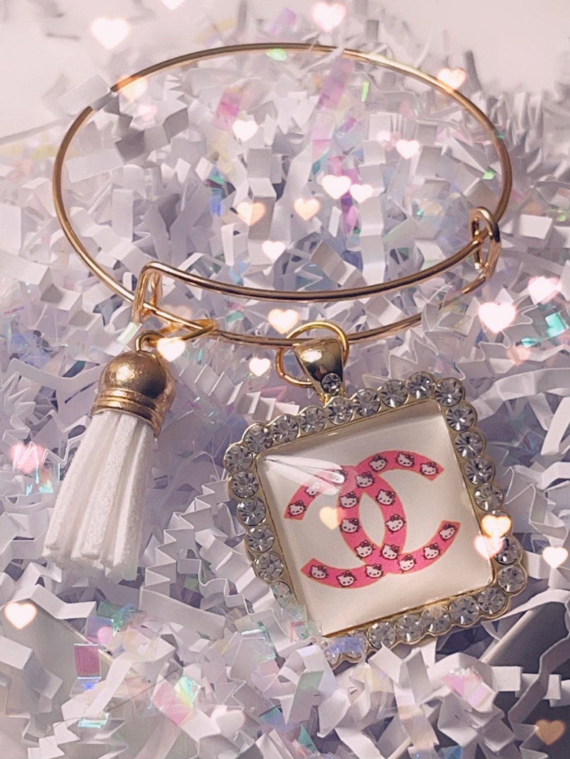 Luxury Charm Bangle Etsy