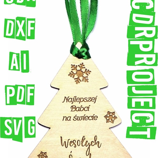 bookmark file xmas dxf cdr svg ai pdf laser cut project design Bookmarks glowforge christmas tree group cutting cnc template