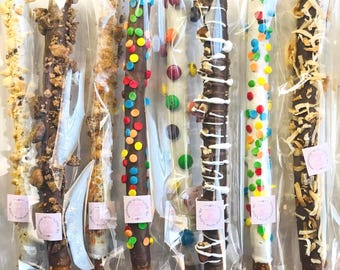 Handgefertigte Assorted Schokoladenüberzogene Brezel Stangen
