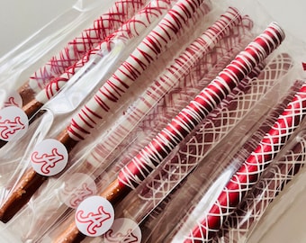 University of Alabama Chocolate Dipped Pretzels & Oreos