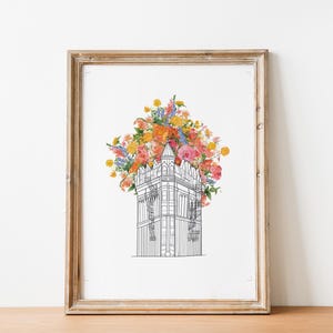 Toronto Art Print - Gooderham Building [ Floral ] // Toronto, ON // Toronto Wall Art // Original Art