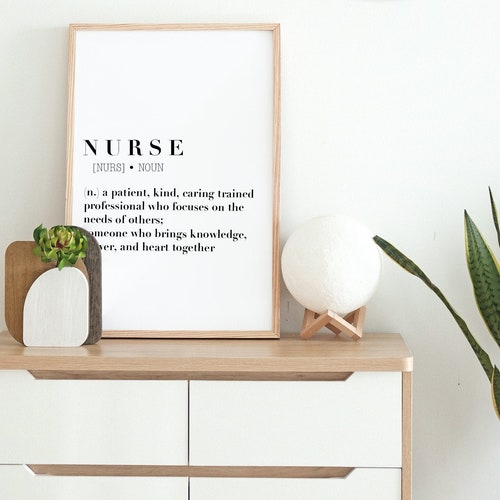 Funny Nurse Gift for Nurses Graduation Gift Nurse Definition Etsy Canada