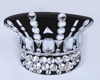 Bedazzled Captain Hat - Etsy New Zealand