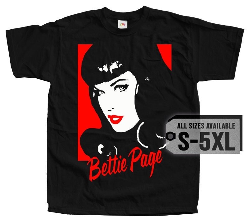 Discover Bettie Page V18 Poster Men T Shirt