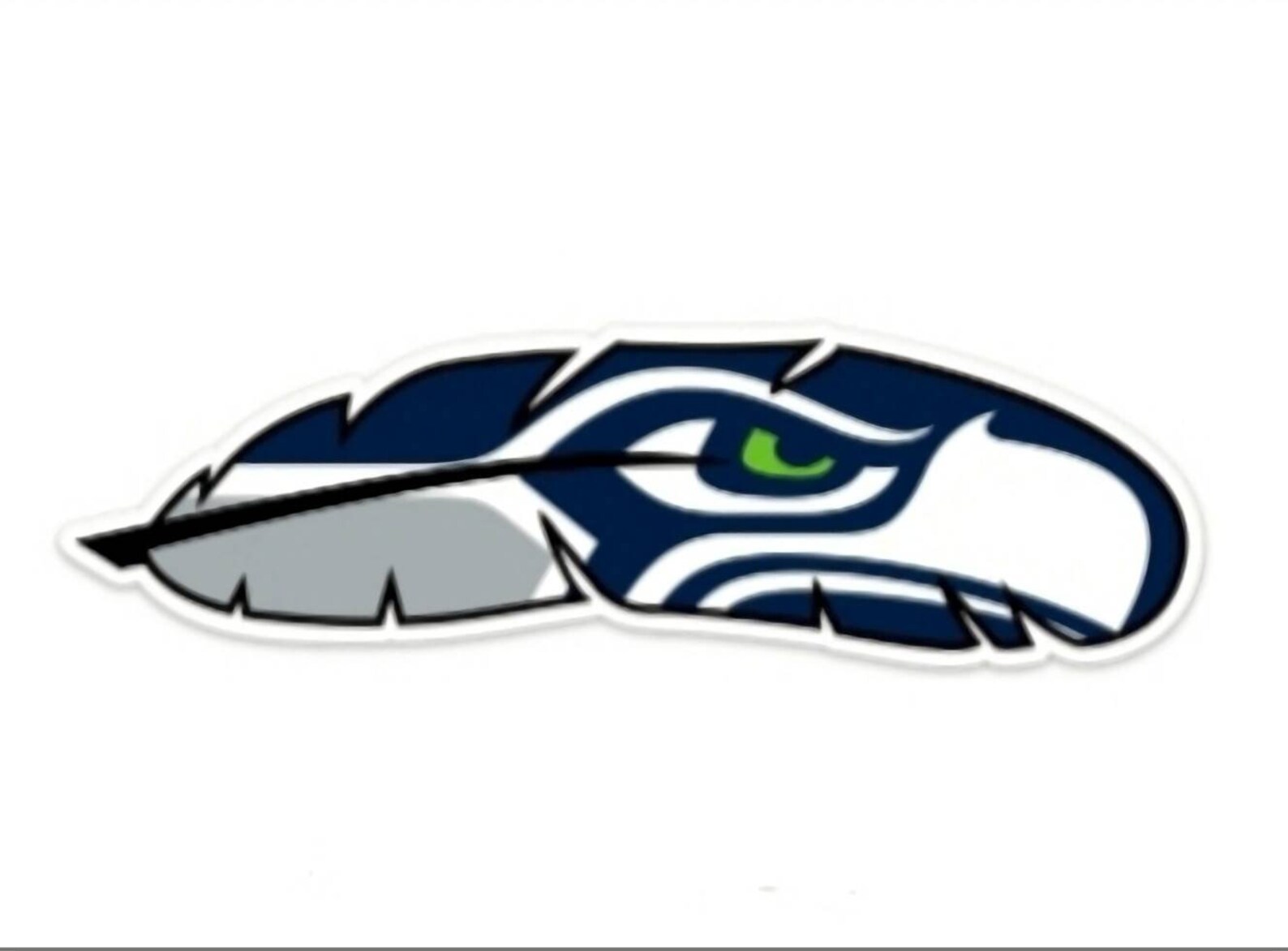 Seahawks Bumper Sticker Seattle Seahawks Sticker for Car Etsy