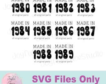 Gemaakt in de jaren 80: digitale SVG-bestanden