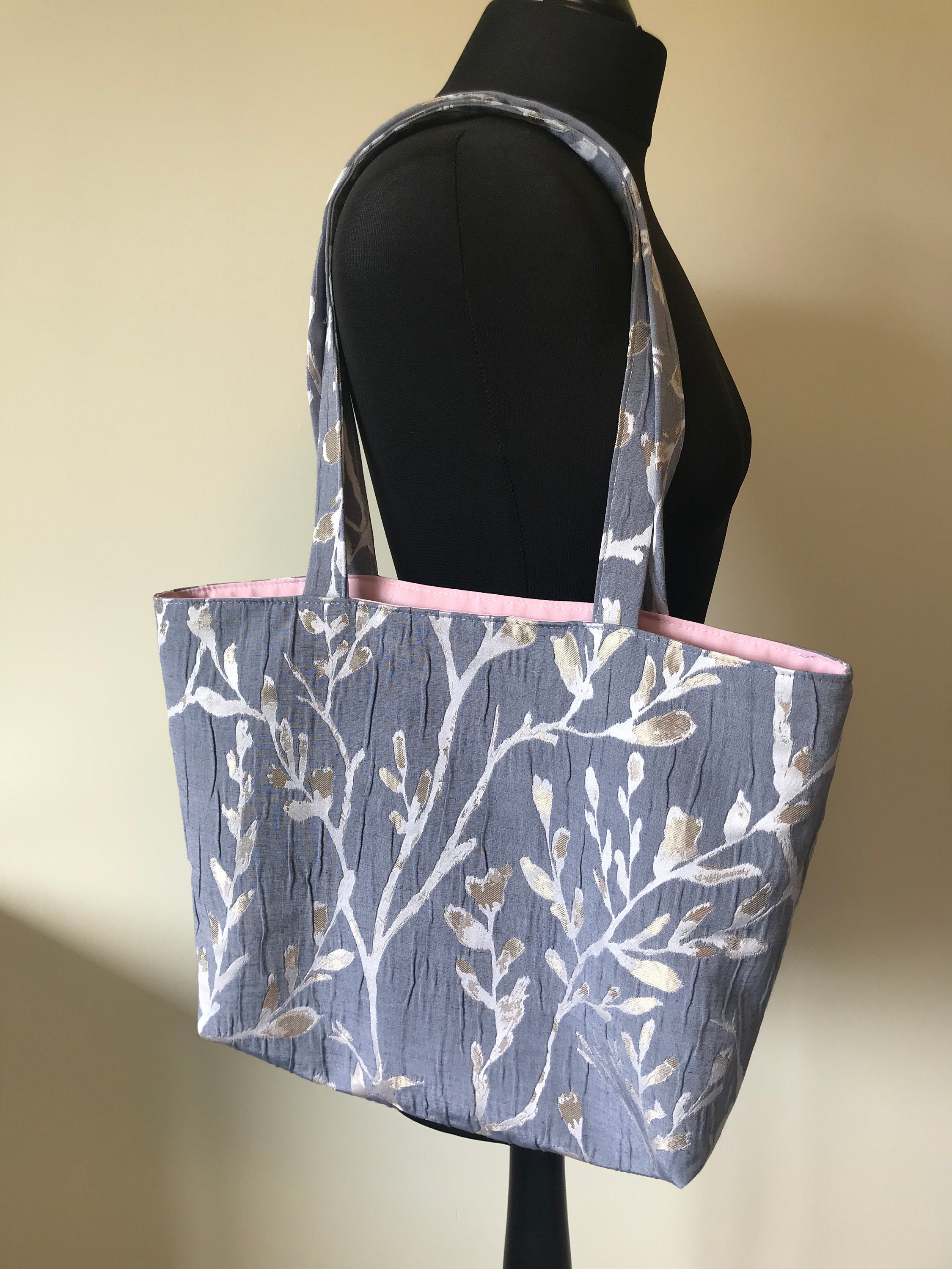 Handmade fabric tote bags Etsy