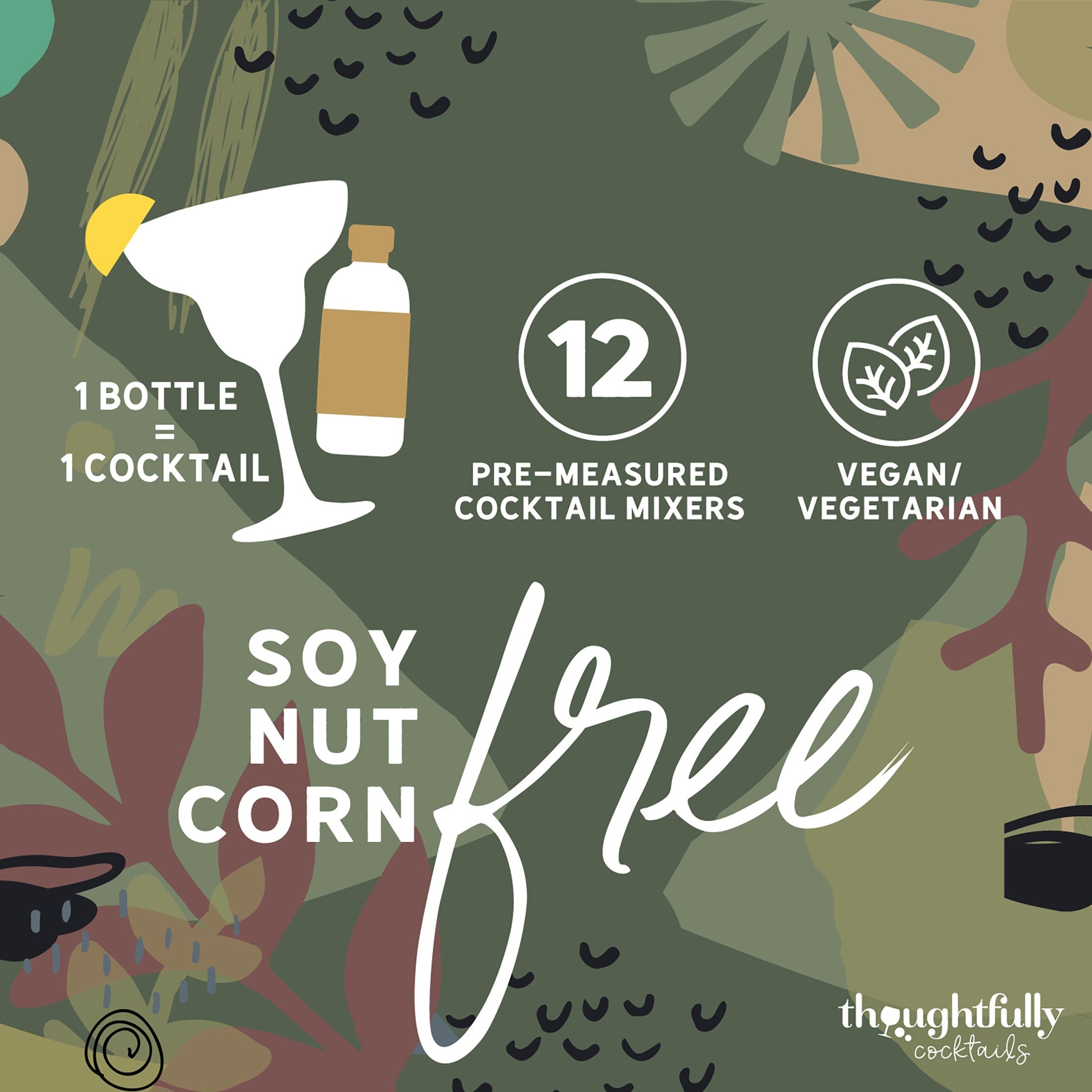 Global Cocktail Mixers, Set of 12 Etsy