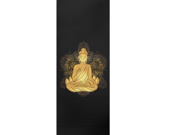 Gold Meditation Buddha Foam Yoga Mat - Etsy