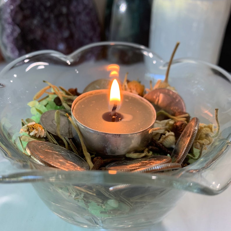 Money Bowl Spell Kit Ritual Kit to Attract Prosperity and Etsy
