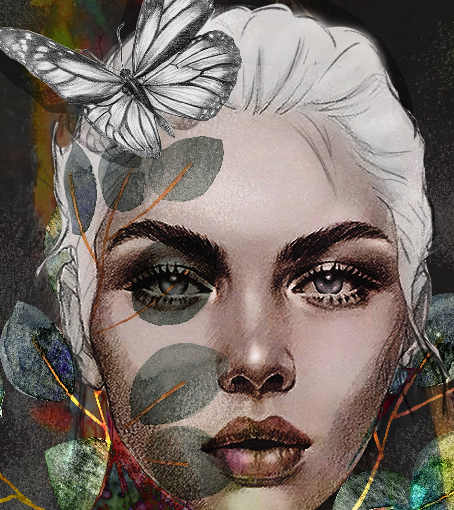 Watercolor Print, Fine Art Print, Girl in the Forest Print, Art Wall