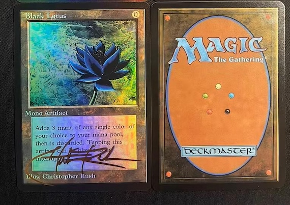 1993 Magic the Gathering Black Lotus ALPHA Collectors 1993 Magic the Gathering Black Lotus ALPHA Collectors