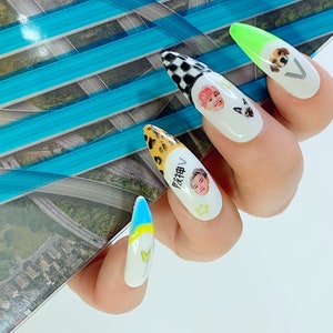 WayV Kick Back| WayV Waterslide Nail Decals| NCT Nail Art| Kpop Nail Decals| K-pop Nail Stickers