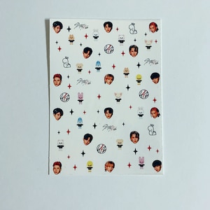 Stray Kids SKZOO| Stray Kids Waterslide Nail Decals| SKZ Nail Art| Kpop Nail Decals| K-pop Nail Stickers