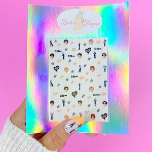 Enhypen マニフェスト | Enhypen ウォータースライド ネイル デカール | Enhypen ネイル アート | K-pop ネイル デカール | K-pop ネイル ステッカー