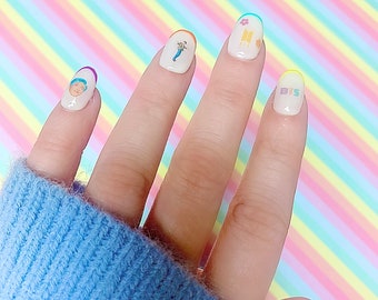 BTS Dynamite| BTS Waterslide Nail Decals| BTS Nail Art| Kpop Nail Decals| K-pop Nail Stickers