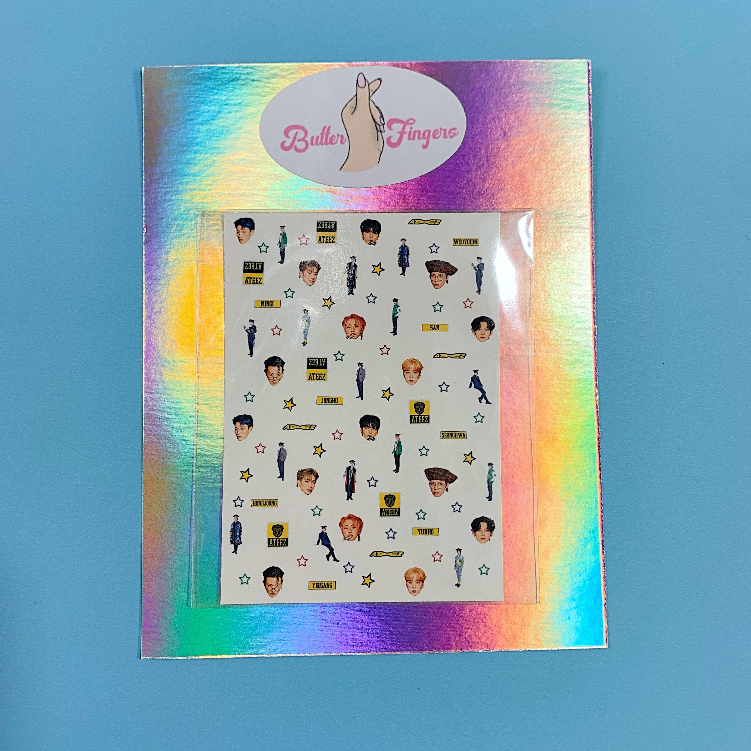 Ateez フィーバー: エピローグ ネイル デカール | Ateez ウォーター