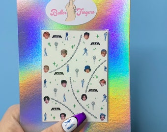 P1harmony Harmony: Set In| p1h Waterslide Nail Decals| p1harmony Nail Art| Kpop Nail Decals| K-pop Nail Stickers