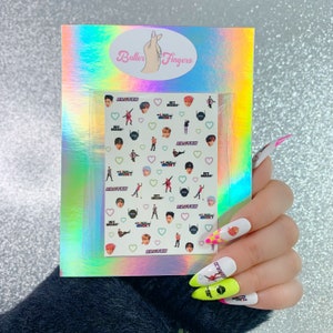 NCT Dream Glitch mode| NCT Dream Waterslide Nail Decals| NCT Nail Art| Kpop Nail Decals| K-pop Nail Stickers