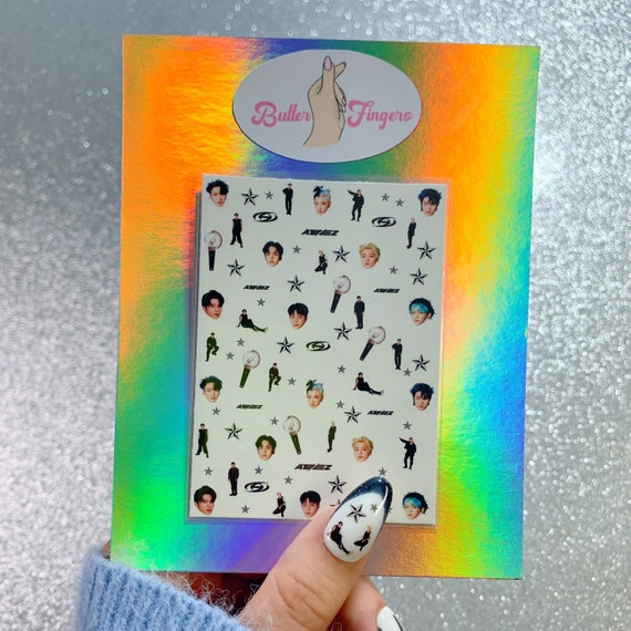 Ateez the World| Ateez Waterslide Nail Decals| Ateez Nail Art