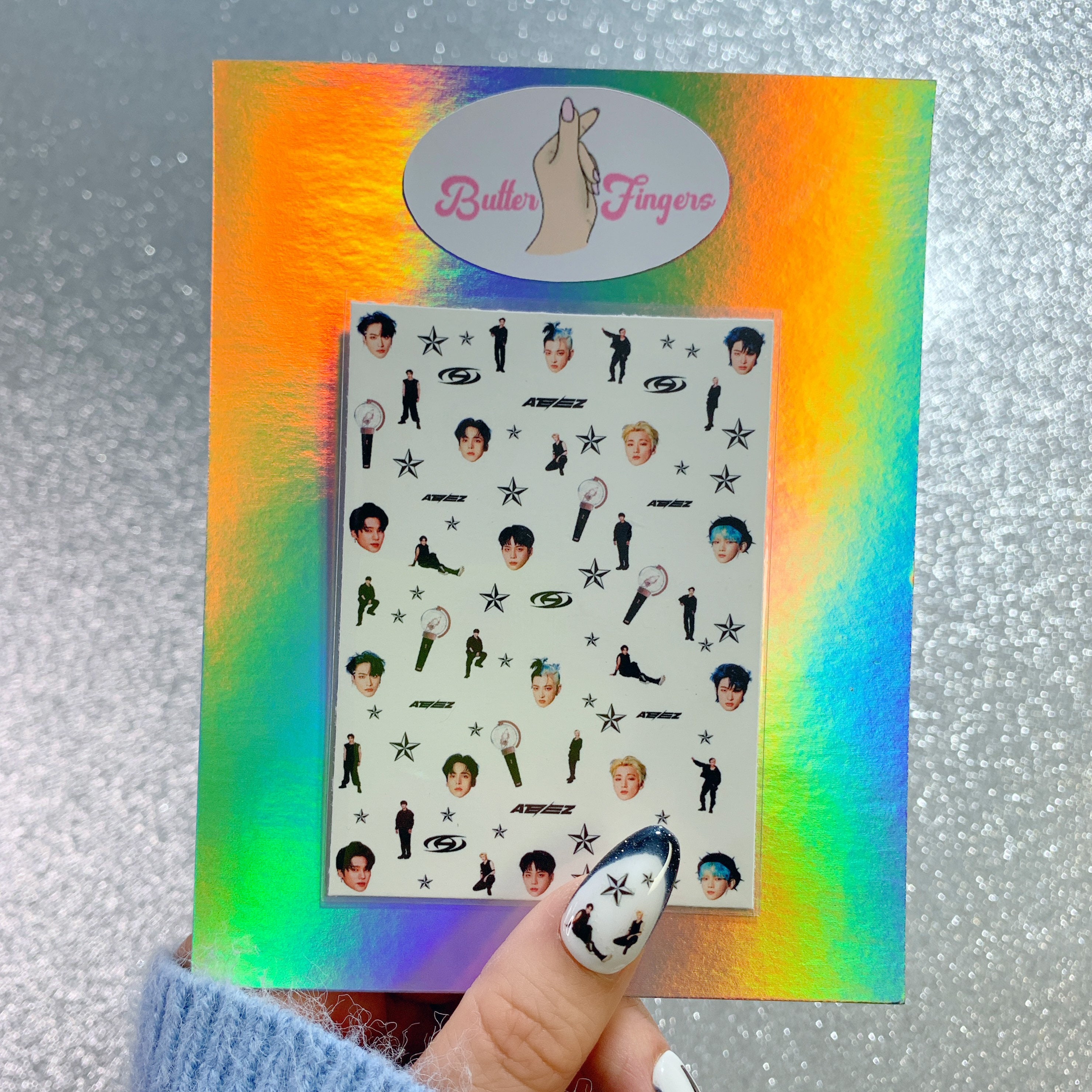 Ateez the World| Ateez Waterslide Nail Decals| Ateez Nail Art