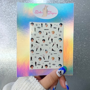 Ateez The World| Ateez Waterslide Nagelabziehbilder | Ateez Nagel Kunst | Kpop Nagelabziehbilder | K-Pop Nagelsticker