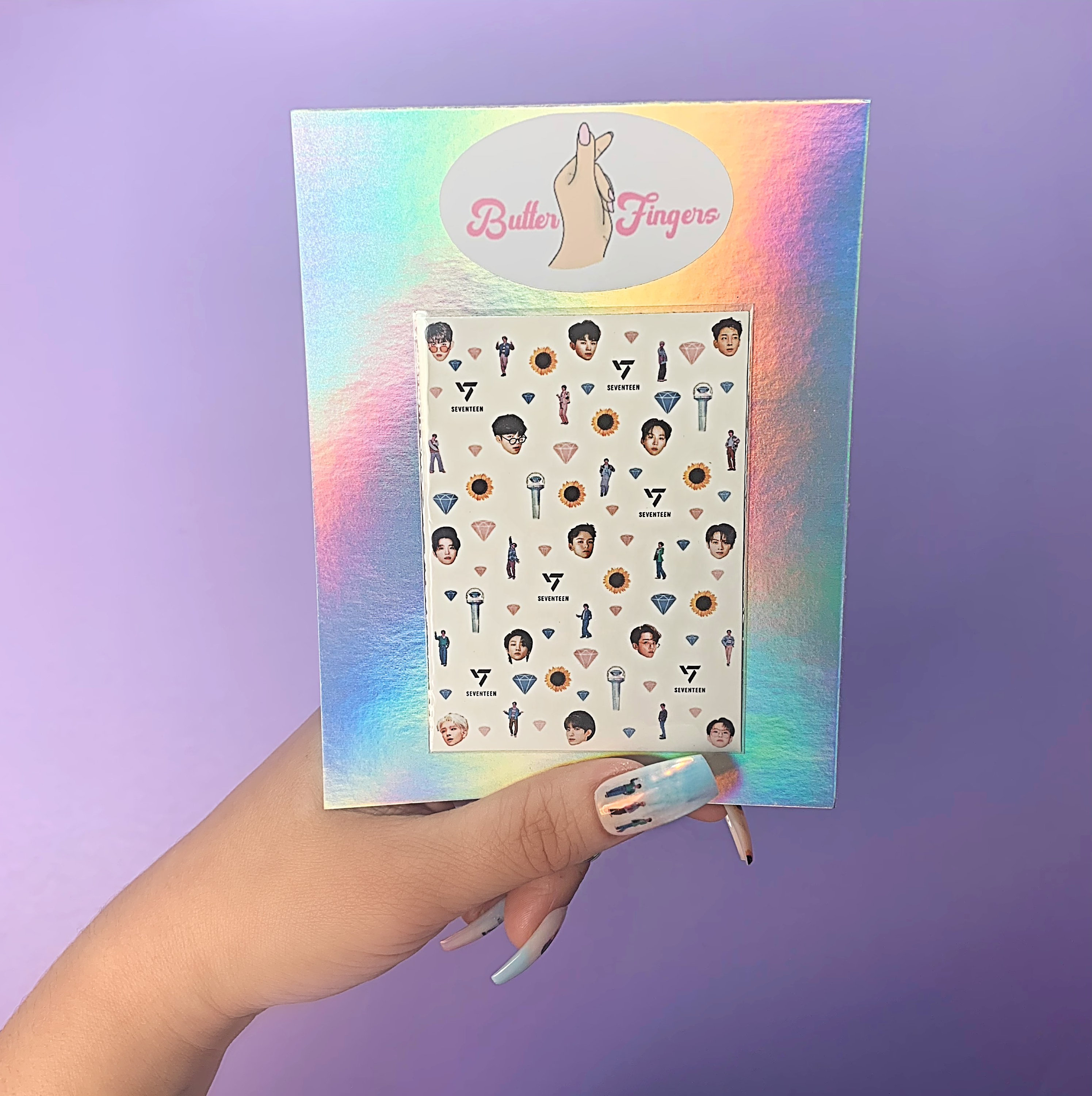 Seventeen Home;run| Seventeen Waterslide Nail Decals| SVT Nail Art