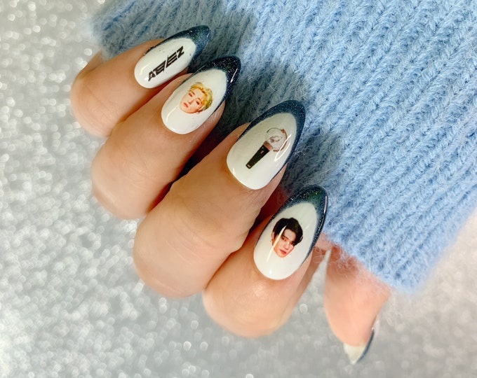 Ateez The World| Ateez Waterslide Nail Decals| Ateez Nail Art| Kpop Nail Decals| K-pop Nail Stickers