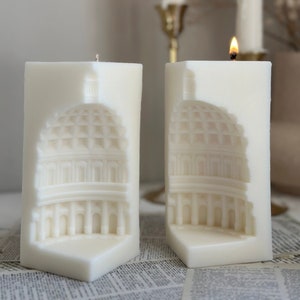 Greek sculptured Candle (1pc), Modern Geometric Candle, Home Decor, Aesthetic Decorative Candle, Housewarming, Minimalist Candle, Gift idea