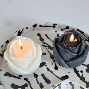 Blooming Rose Candle, Flower Candles, Rose Candle, Unique Candles, Bridesmaid Gift, Candle Favors, Wedding Favor, Peony, Cute Candle
