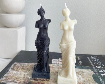 Venus Soy Candle, Goddess Candle, Sculptured Candle, Statue Candle, Home Decor, Aesthetic Candle, Modern Candle, Minimalist, Pillar Candle