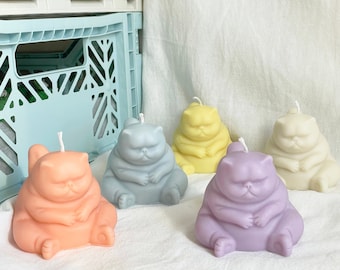 Grumpy Cat Soy Wax Candle, Hand-Poured Cat Lover Gift, Home Decor