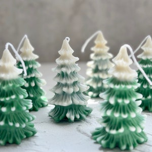 Christmas Tree Candles, Fraser Fir Scented Candle, Christmas Candles, Snow Trees, Forest Green Candles, Scented Candles for Christmas Gift