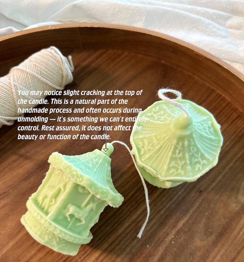 Carousel Candle: Handmade Soy Wax Pillar, Home Decor - Etsy