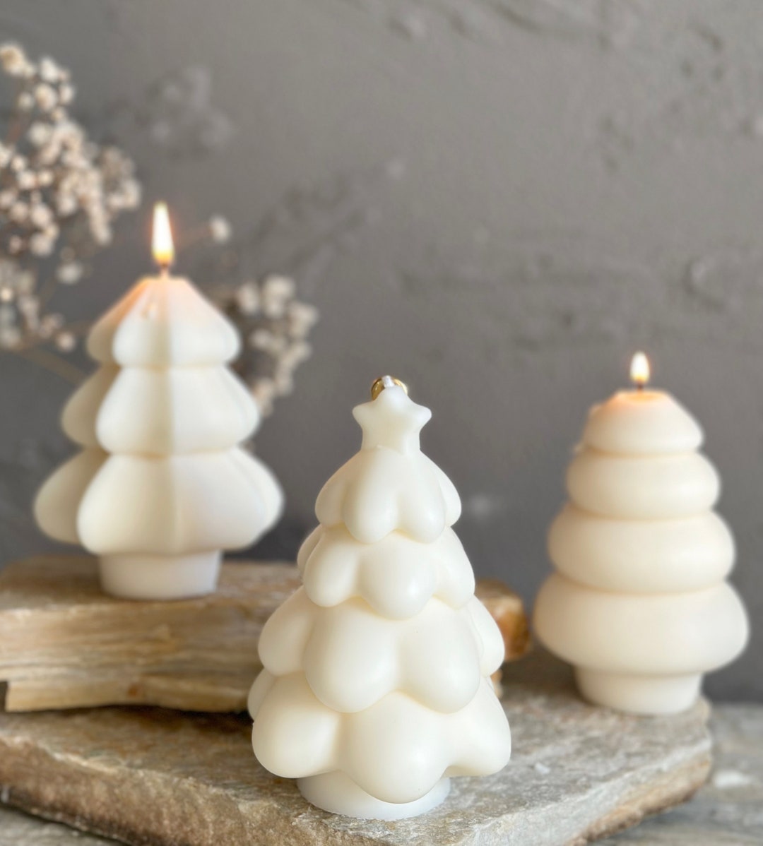 Snow Covered Pines Soy Candle - Green Matte Jar - 15 oz (Fraser Fir)