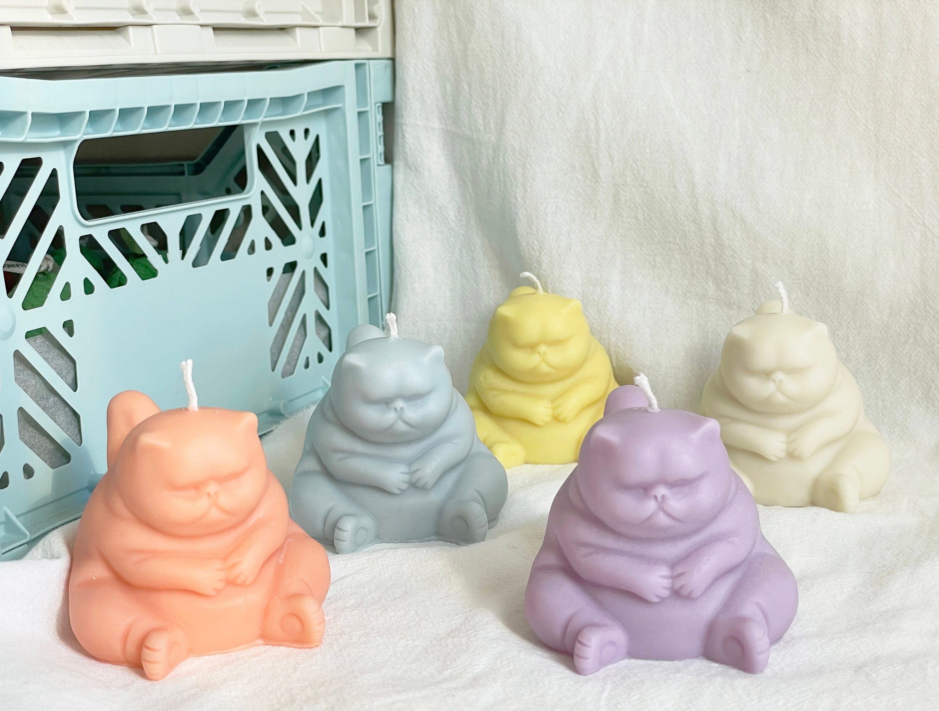 Cat Ornament Candle Home Decor Cute Cat Candle Perfect Gift Etsy