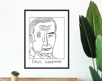 Celebridades mal dibujadas, Saul Goodman, Póster/Impresión, COMPRA 2 Y LLÉVATE EL TERCERO GRATIS, Envío gratuito