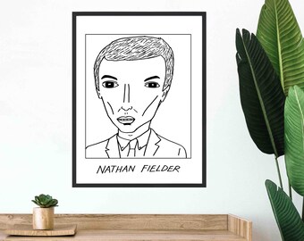 Badly Drawn Celebs - Nathan Fielder - Poster / Print - BUY 2 GET 3RD FREE - Free Delivery