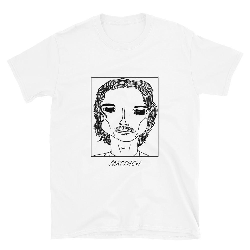 Badly Drawn Celebrities - Matthew Gray Gubler Unisex T-Shirt Free Worldwide Delivery