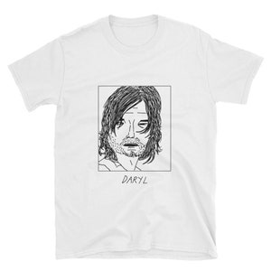 Badly Drawn Celebrities - Daryl Dixon - Walking Dead - Unisex T-Shirt - FREE Worldwide Delivery