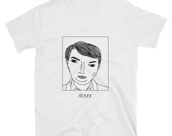 Célébrités mal dessinées - Mark Corrigan - Peep Show - T-shirt unisexe - Livraison gratuite dans le monde entier