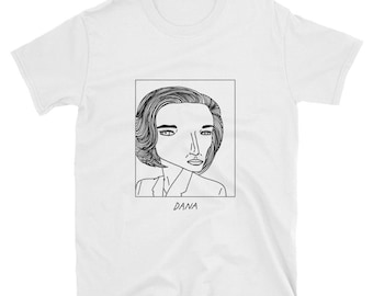 Célébrités mal dessinées - Dana Scully - X-Files - T-Shirt Unisexe - Livraison GRATUITE dans le monde entier