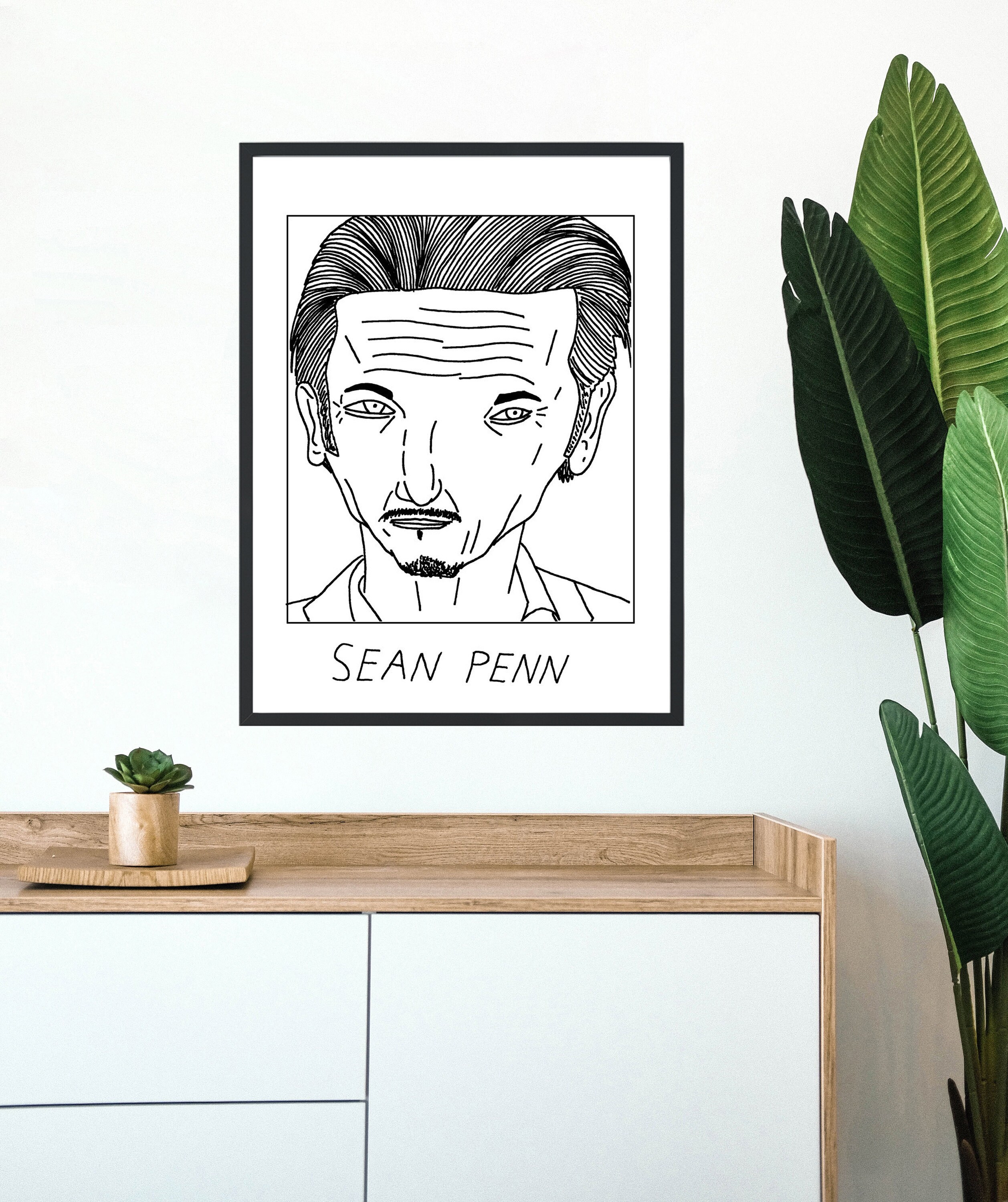 Sean Penn Drawing - Etsy