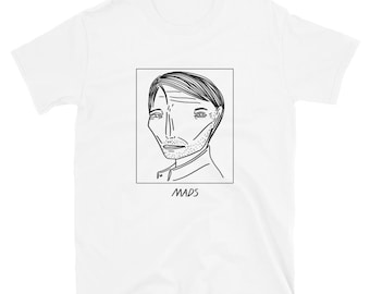 Célébrités mal dessinées - Mads Mikkelsen - T-shirt unisexe - Livraison gratuite dans le monde entier