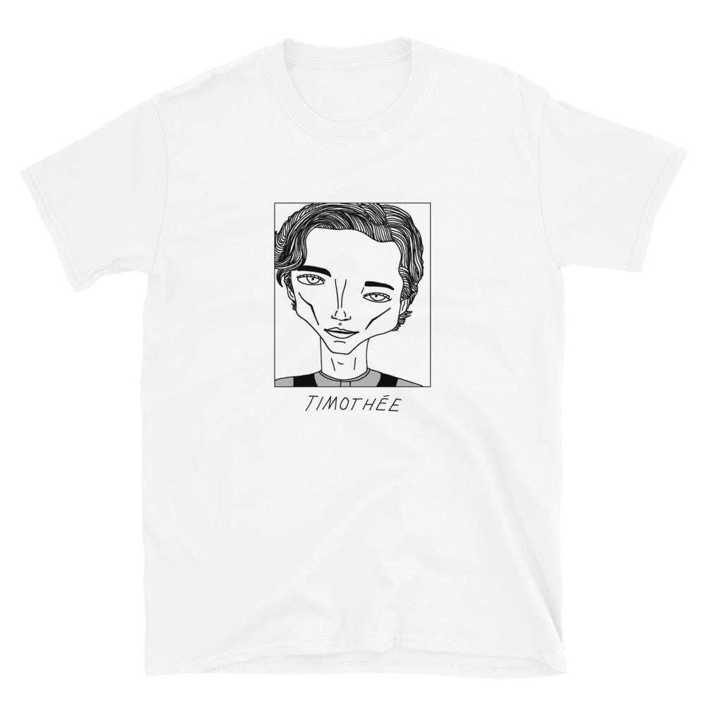 Badly Drawn Celebrities - Timothee Chalamet Unisex T-Shirt Free Worldwide Delivery